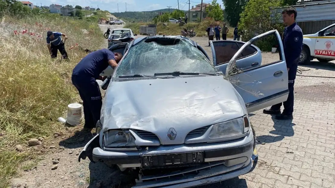 Kepsut'ta trafik kazası: 2 yaralı