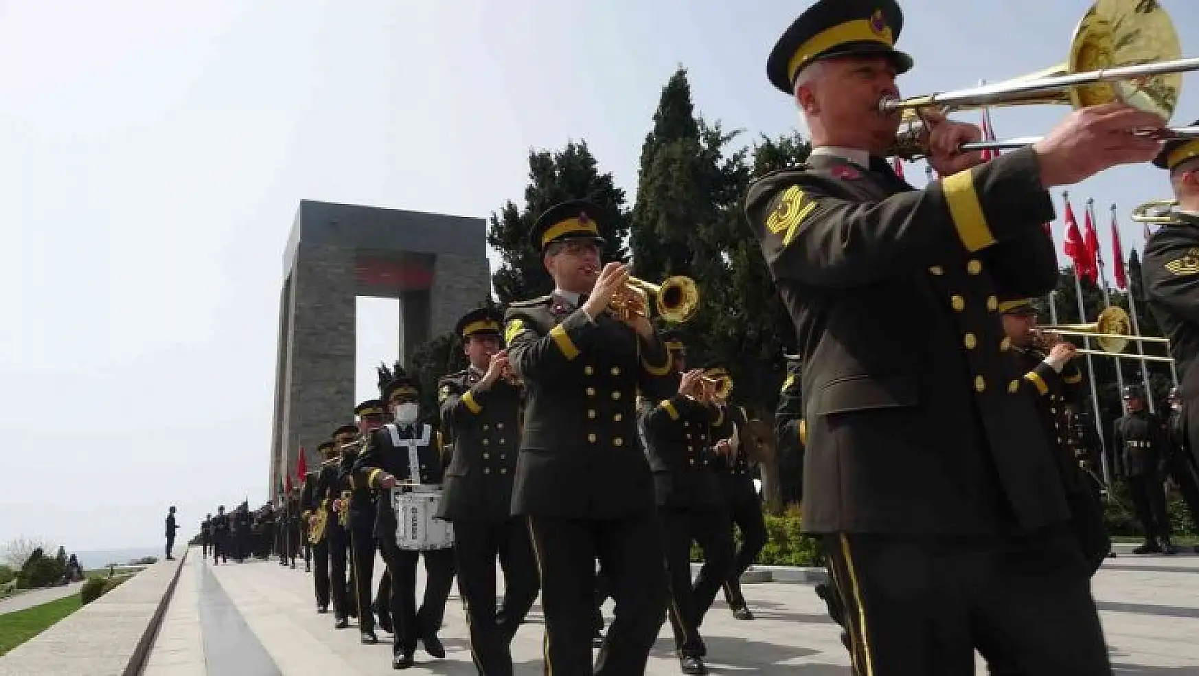 Çanakkale Kara Savaşları'nın 107. yıl dönümü tören provası yapıldı