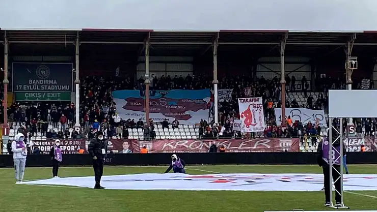 Bandırmanın il olma sevdası tribünlere taşındı