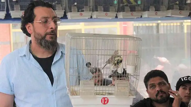 Kütahya'da kuş meraklıları mezatta buluştu