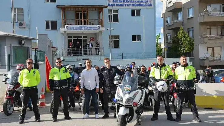 Simav'da motosiklet kullanımında farkındalık etkinliği