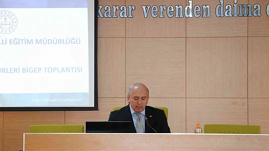 Edremit Kaymakamı Ahmet Odabaş Başkanlığında BİGEP toplantıları yapıldı