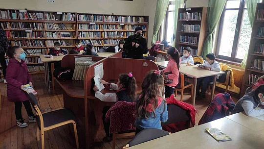 Kütüphane Haftası'nda öğrenciler kitapla buluştu