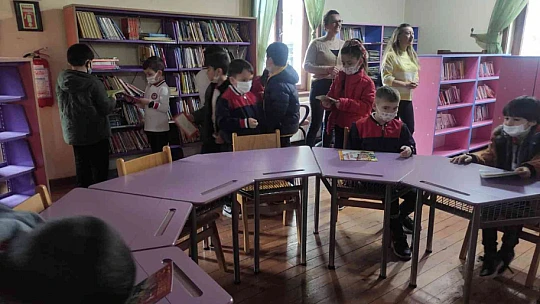 Kütüphane Haftası'nda öğrenciler kitapla buluştu